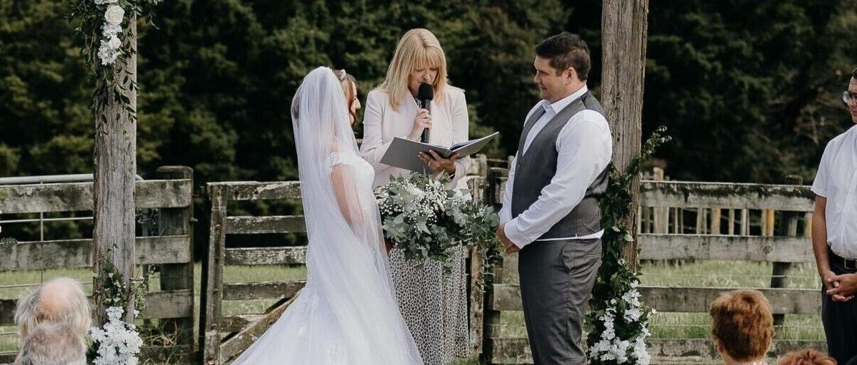 Wedding Ceremony Photos. Kauri Villas